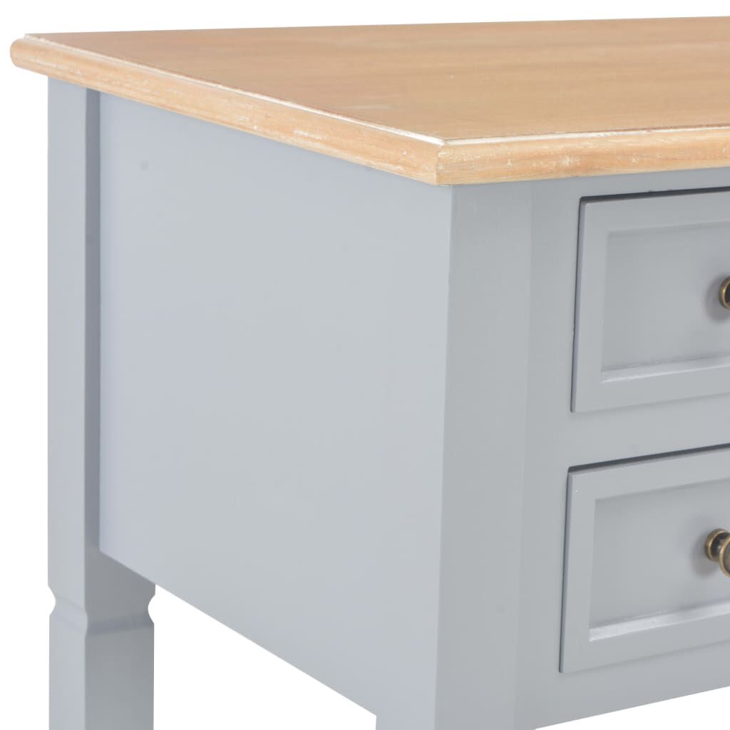 vidaXL Γραφείο Γκρι 109,5 x 45 x 77,5 εκ. Ξύλινο