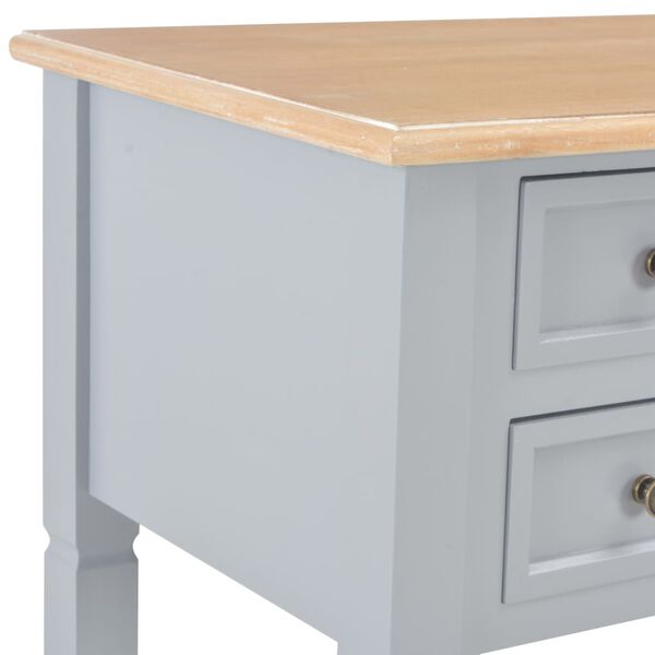 vidaXL Γραφείο Γκρι 109,5 x 45 x 77,5 εκ. Ξύλινο