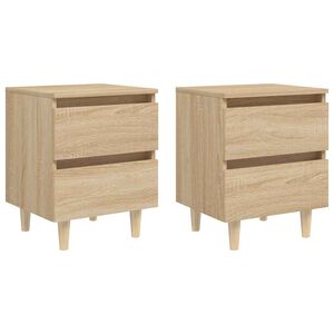 vidaXL &Kappa;&omicron;&mu;&omicron;&delta;ί&nu;&alpha; 2 &tau;&epsilon;&mu;. Sonoma &Delta;&rho;&upsilon;&sigmaf; 40x35x50&epsilon;&kappa;. &Pi;ό&delta;&iota;&alpha; &alpha;&pi;ό &Xi;ύ&lambda;&omicron; &Pi;&epsilon;ύ&kappa;&omicron;&upsilon;
