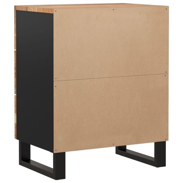 vidaXL Κομοδίνο 50 x 33 x 62 εκ. Μασίφ Ξύλο Ακακίας & Επεξ. Ξύλο