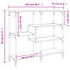 vidaXL Τραπέζι Κονσόλα Μαύρο 103x32x95 εκ. Επεξεργασμένο Ξύλο