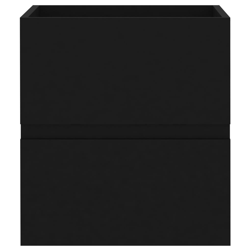 vidaXL Ντουλάπι Νιπτήρα Μαύρο 41 x 38,5 x 45 εκ. Επεξεργασμένο Ξύλο