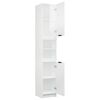 vidaXL Ντουλάπι Μπάνιου Γυαλιστερό Λευκό 32x34x188,5 εκ. Επεξεργ. Ξύλο