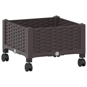 vidaXL &Kappa;ή&pi;&omicron;&sigmaf; &Gamma;&lambda;&alpha;&sigma;&tau;&rho;ά&kappa;&iota; &mu;&epsilon; &Rho;&omicron;&delta;ά&kappa;&iota;&alpha; &Kappa;&alpha;&phi;έ 40 x 40 x 29 &epsilon;&kappa; PP
