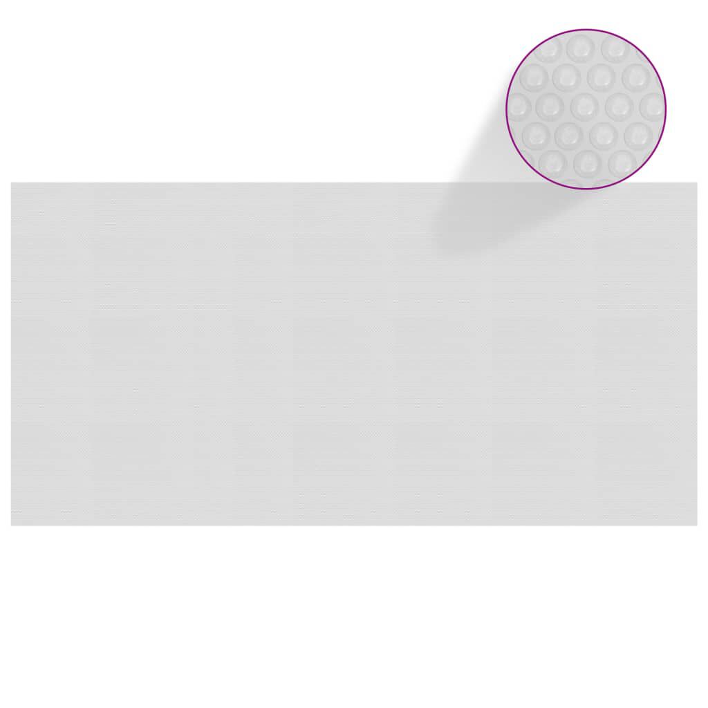 vidaXL Κάλυμμα Πισίνας Ηλιακό Γκρι 549x274 εκ. από Πολυαιθυλένιο