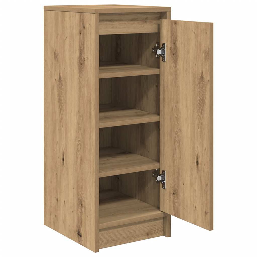 vidaXL Παπουτσοθήκη Χρώμα Αρτισιανή Δρυς 29,5x34x76 εκ. Επεξ. Ξύλο