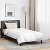 vidaXL Σετ Κουβέρτας με μαξιλάρι 2 pcs Λευκό 135 x 200 cm Πούπουλο