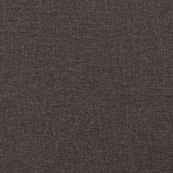 vidaXL Κρεβάτι με Στρώμα Σκούρο Καφέ 120x200 εκ. Υφασμάτινο