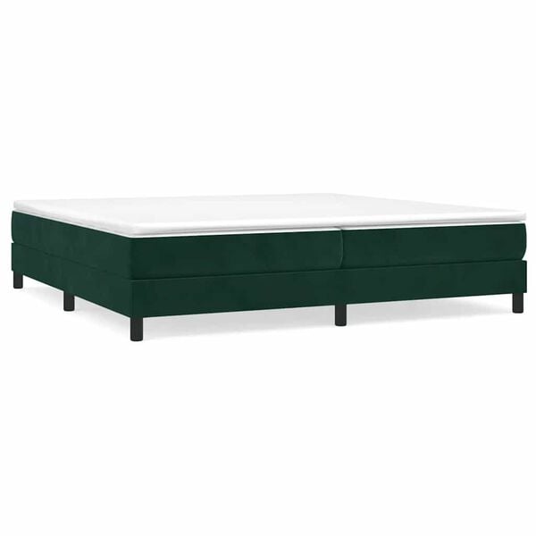 vidaXL &Kappa;&rho;&epsilon;&beta;ά&tau;&iota; Boxspring &mu;&epsilon; &Sigma;&tau;&rho;ώ&mu;&alpha; &Sigma;&kappa;&omicron;ύ&rho;&omicron; &Pi;&rho;ά&sigma;&iota;&nu;&omicron; 200x200&epsilon;&kappa;. &Beta;&epsilon;&lambda;&omicron;ύ&delta;&iota;&nu;&omicron;