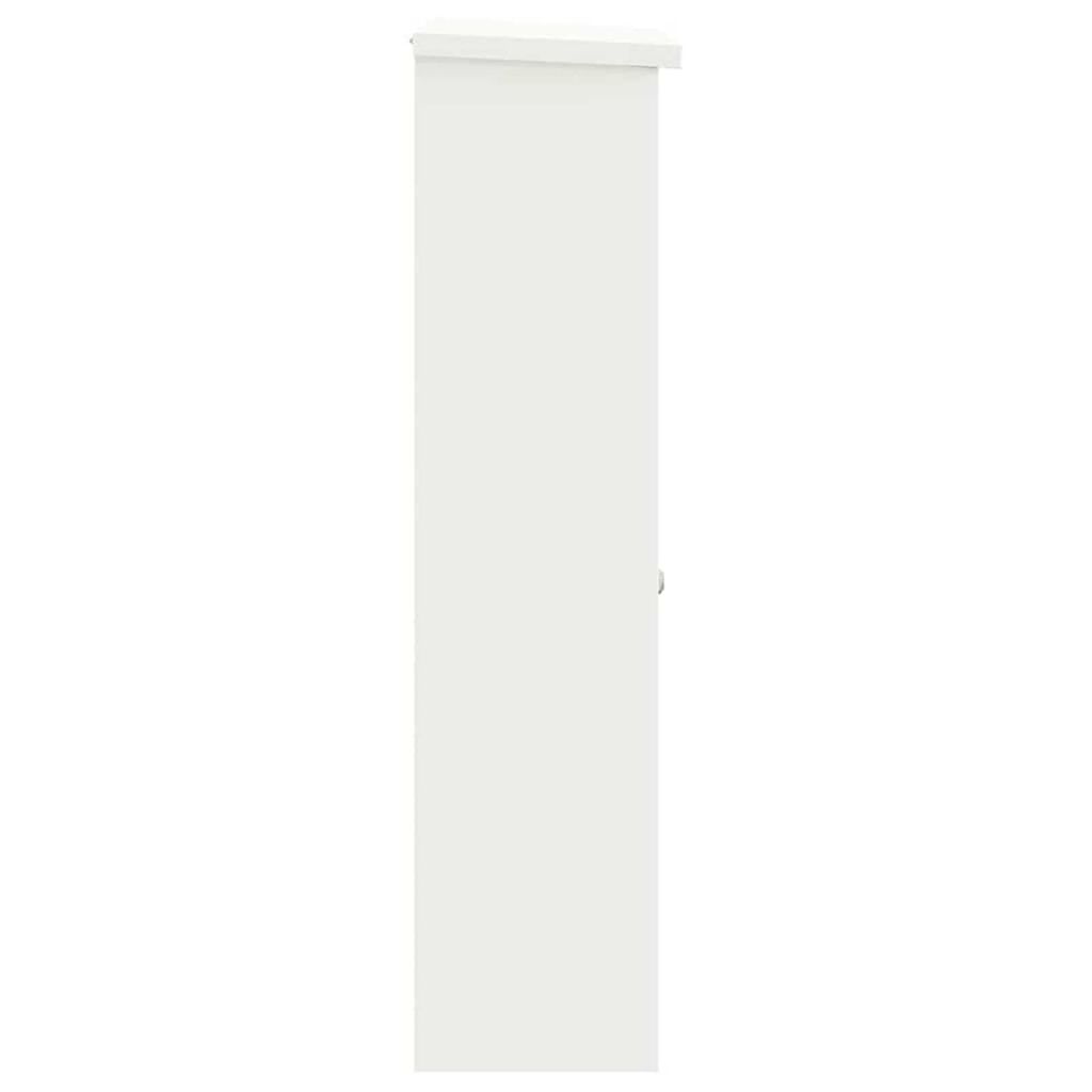 vidaXL Θυρίδα Πακέτων Λευκό 44.5 x 29 x 110.5 εκ Ατσάλι