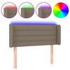 vidaXL &Kappa;&epsilon;&phi;&alpha;&lambda;ά&rho;&iota; &Kappa;&rho;&epsilon;&beta;&alpha;&tau;&iota;&omicron;ύ LED Taupe 83x16x78/88 &epsilon;&kappa;. &Upsilon;&phi;&alpha;&sigma;&mu;ά&tau;&iota;&nu;&omicron;