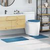 vidaXL Σετ Μάτ Μπάνιου Αντιολισθητικό 3 pcs Μπλε 50 x 50 cm PP