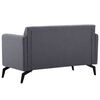 vidaXL Καναπές Διθέσιος Σκ. Γκρι 115x60x67 εκ. Υφασμάτινη Ταπετσαρία