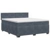 vidaXL &Kappa;&rho;&epsilon;&beta;ά&tau;&iota; box spring &mu;&epsilon; &sigma;&tau;&rho;ώ&mu;&alpha; &Sigma;&kappa;&omicron;ύ&rho;&omicron; &Gamma;&kappa;&rho;&iota; 200 x 200 cm &Beta;&epsilon;&lambda;&omicron;ύ&delta;&omicron;