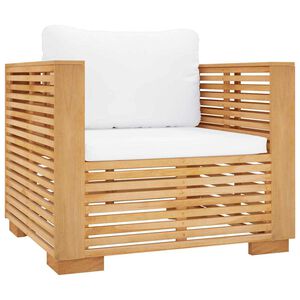 vidaXL &Pi;&omicron;&lambda;&upsilon;&theta;&rho;ό&nu;&alpha; &Kappa;ή&pi;&omicron;&upsilon; &alpha;&pi;ό &Mu;&alpha;&sigma;ί&phi; &Xi;ύ&lambda;&omicron; Teak &mu;&epsilon; &Kappa;&rho;&epsilon;&mu; &Mu;&alpha;&xi;&iota;&lambda;ά&rho;&iota;&alpha;