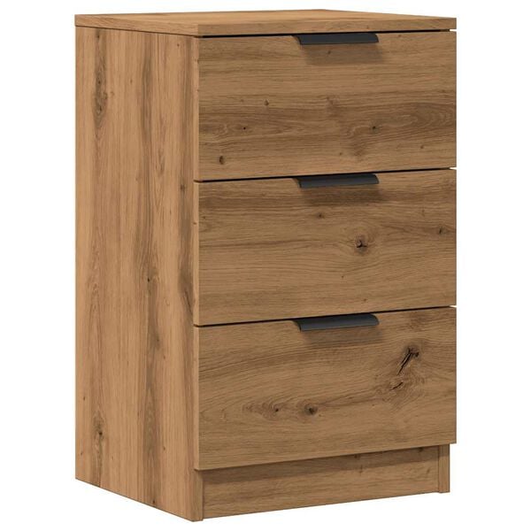 vidaXL Κομοδίνο Αρτισιανή Δρυς 40x36x65 εκ. από Επεξεργασμένο Ξύλο