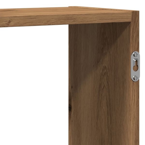 vidaXL Ράφι Τοίχου Αρτισιανή Δρυς 129x18x42 εκ. από Επεξεργασμένο Ξύλο