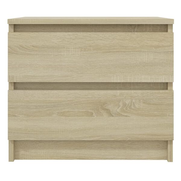 vidaXL Κομοδίνο Sonoma Δρυς 50 x 39 x 43,5 εκ. από Επεξ. Ξύλο