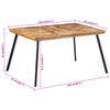 vidaXL Τραπεζαρία 148 x 97 x 76 εκ. από Μασίφ Ξύλο Teak