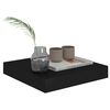 vidaXL Ράφια Τοίχου 4 τεμ. Μαύρα 23x23,5x3,8 εκ. MDF