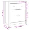 vidaXL Συρταριέρα Λευκή 70 x 35 x 80 εκ. από Μασίφ Ξύλο Πεύκου