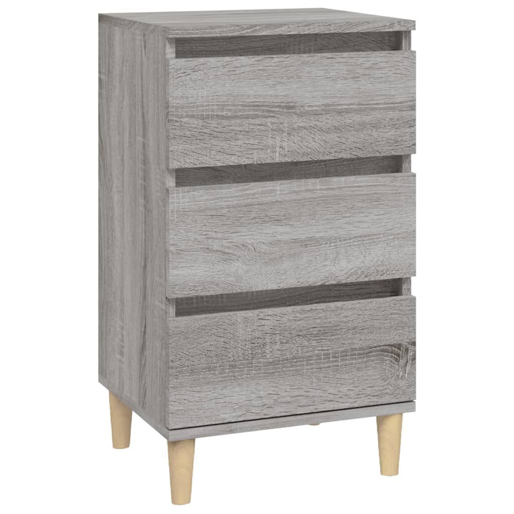 vidaXL Κομοδίνο Γκρι Sonoma 40x35x70 εκ. από Επεξεργασμένο Ξύλο