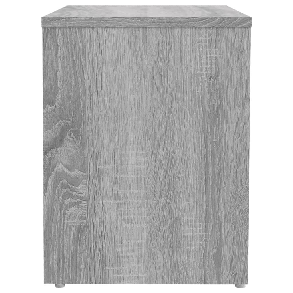 vidaXL Κομοδίνα 2 τεμ. Γκρι Sonoma 40x30x40 εκ. από Επεξεργασμένο Ξύλο