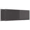 vidaXL Πίσω Πάνελ Κουζίνας 2 pcs Σκούρο Γκρι 110 x 40 cm
