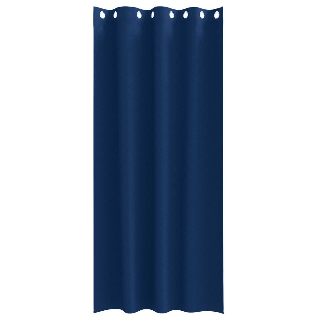vidaXL Κουρτίνες 2 pcs Σκούρο Μπλε 225 x 140 εκ. Πολυεστέρας