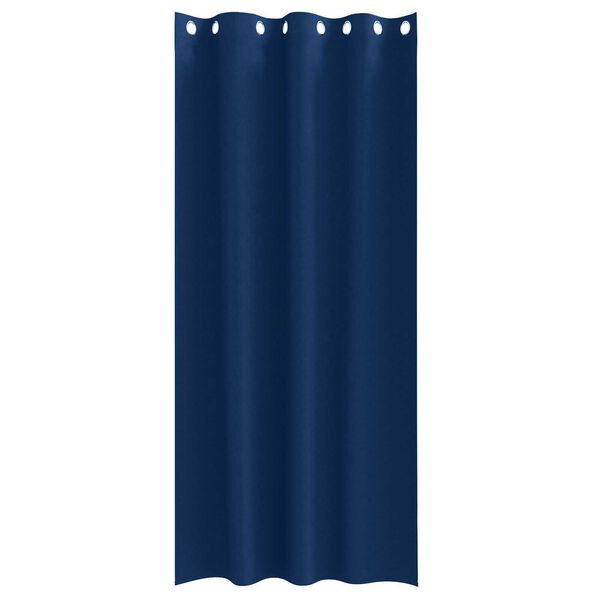 vidaXL Κουρτίνες 2 pcs Σκούρο Μπλε 225 x 140 εκ. Πολυεστέρας