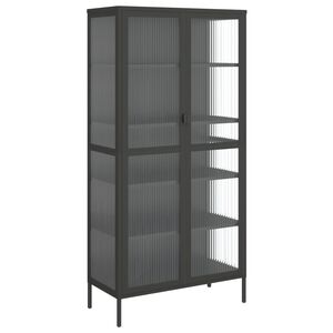 vidaXL &Psi;&eta;&lambda;ό &Nu;&tau;&omicron;&upsilon;&lambda;ά&pi;&iota; &Mu;&alpha;ύ&rho;&omicron; 85 x 40 x 180 &epsilon;&kappa;. &alpha;&pi;ό &Gamma;&upsilon;&alpha;&lambda;ί &kappa;&alpha;&iota; &Alpha;&tau;&sigma;ά&lambda;&iota;