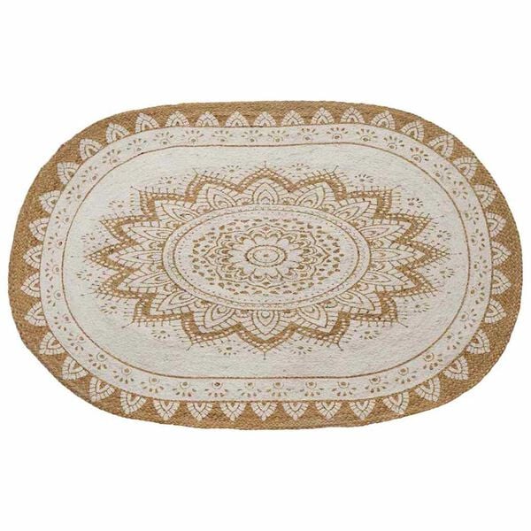 vidaXL Χαλί Καφέ 100 x 152 εκ. Γιούτα
