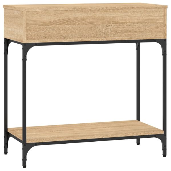 vidaXL Τραπέζι Κονσόλα Sonoma Δρυς 75x34,5x75 εκ. Επεξεργασμένο Ξύλο