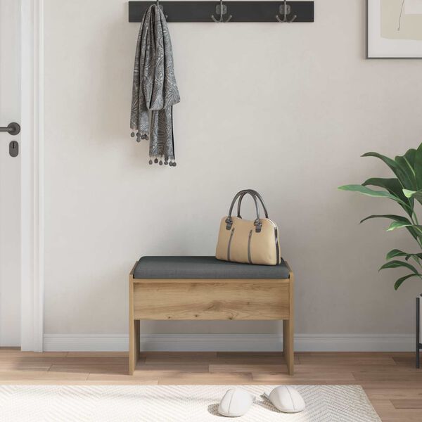 vidaXL &Pi;&alpha;&gamma;&kappa;ά&kappa;&iota; &Chi;&alpha;&lambda;&omega;&rho;ί&omicron;&upsilon; &mu;&epsilon; &mu;&alpha;&xi;&iota;&lambda;ά&rho;&iota; Artisan Oak 63 x 38 x 40 &epsilon;&kappa;