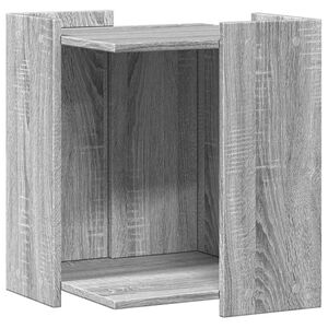 vidaXL Τουαλέτα Γάτας Περίφραξη Γκρι Sonoma 42x42x51εκ Επεξεργασμ Ξύλο