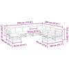 vidaXL Καναπές Κήπου Σετ 10 τεμ. Καφέ Μασίφ Ξύλο Πεύκου με Μαξιλάρια