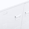 vidaXL Αρχειοθήκη Βιομηχανικού Στιλ Λευκή 75 x 40 x 80 εκ. Ατσάλινη