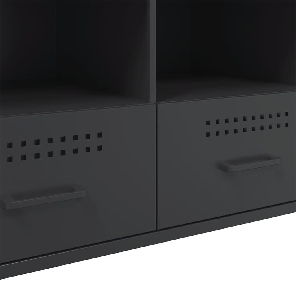 vidaXL Έπιπλο Τηλεόρασης Μαύρο 100,5x39x50,5 εκ. Ατσάλινο