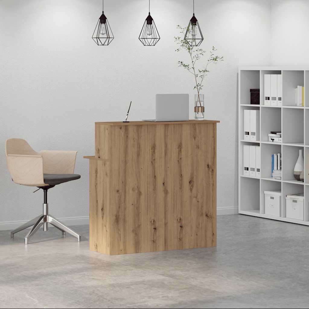 vidaXL Γραφείο υποδοχής 100x50x103,5 εκ. Επεξεργασμένο Ξύλο