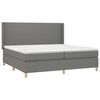 vidaXL &Kappa;&rho;&epsilon;&beta;ά&tau;&iota; Boxspring &mu;&epsilon; &Sigma;&tau;&rho;ώ&mu;&alpha; & LED &Sigma;&kappa;.&Gamma;&kappa;&rho;&iota; 200x200&epsilon;&kappa;. &Upsilon;&phi;&alpha;&sigma;&mu;ά&tau;&iota;&nu;&omicron;