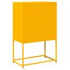 vidaXL Highboard Μουστάρδα κίτρινη 68x39x107 cm Χάλυβας