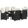 vidaXL &Sigma;&epsilon;&tau; &Tau;&rho;&alpha;&pi;έ&zeta;&iota; &Kappa;&alpha;&nu;&alpha;&pi;έ &mu;&epsilon; &mu;&alpha;&xi;&iota;&lambda;ά&rho;&iota; 7 pcs &Mu;&alpha;ύ&rho;&omicron; &kappa;&alpha;&iota; &Kappa;&rho;&epsilon;&mu; &Lambda;&epsilon;&upsilon;&kappa;ό