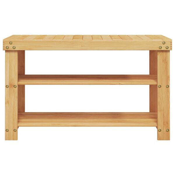 vidaXL Παπουτσοθήκη 3 Επιπέδων 70 x 27,5 x 45 εκ. από Μπαμπού