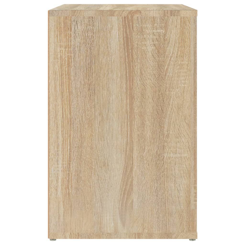 vidaXL Παπουτσοθήκη Sonoma Δρυς 130x35x54 εκ. από Επεξεργασμένο Ξύλο
