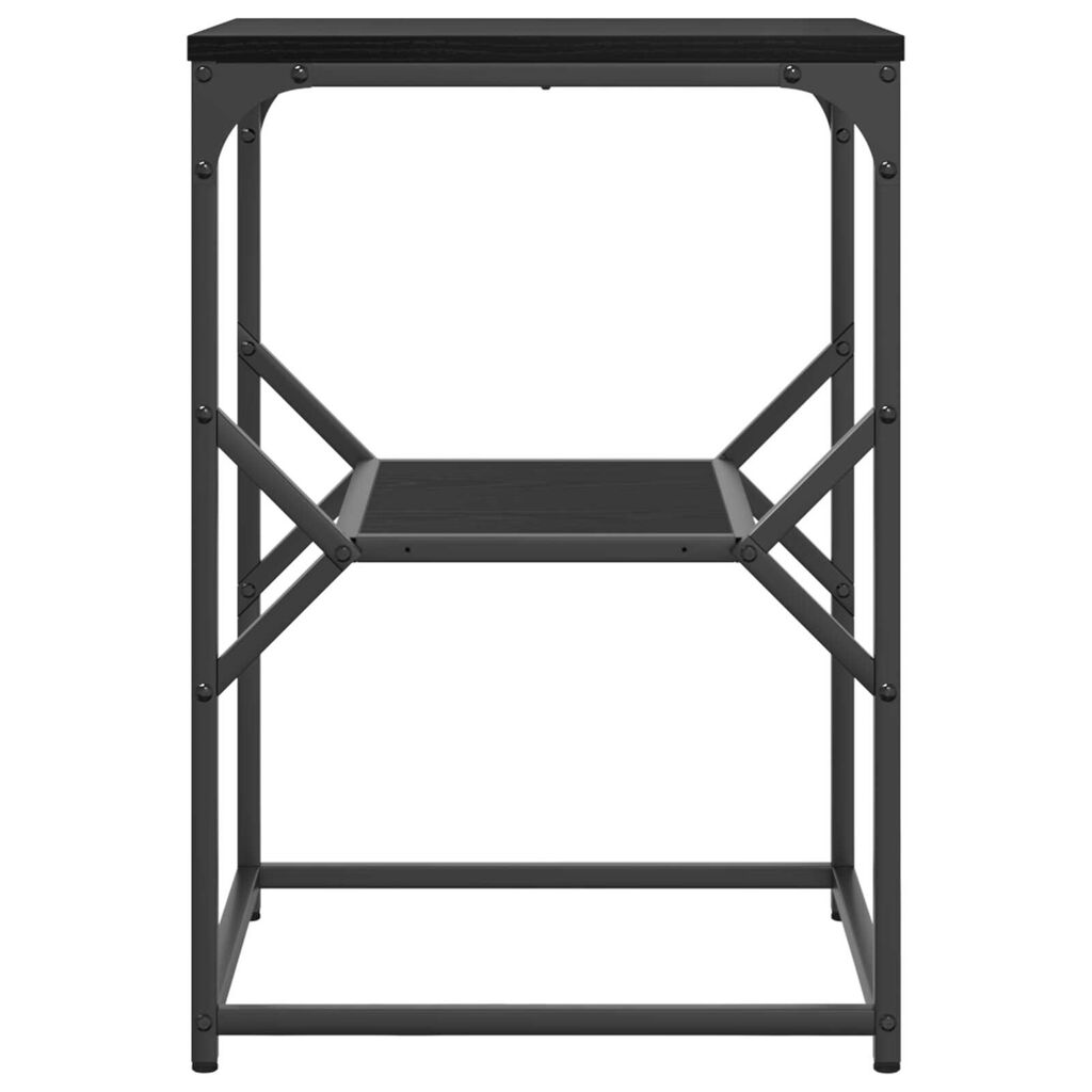 vidaXL Τραπεζάκι Πλευράς Μαύρη δρυς 41 x 40 x 60 εκ.