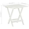 vidaXL Τραπέζι Bistro Λευκό 46 x 46 x 47 εκ. από Μασίφ Ξύλο Ακακίας