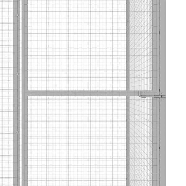vidaXL Κλουβί Γάτας 1,5 x 1,5 x 1,5 μ. από Γαλβανισμένο Χάλυβα