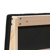vidaXL Ταπετσαρισμένο κεφαλάρι Μαύρο 75 cm Στερεά ξυλεία πεύκου