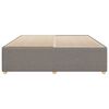 vidaXL Σκελετός Κρεβατιού Χωρίς Στρώμα Taupe 200x200 εκ.Υφασμάτινο