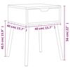vidaXL Κομοδίνο Γκρι Σκυροδέματος 40x40x56 εκ. από Επεξεργασμένο Ξύλο